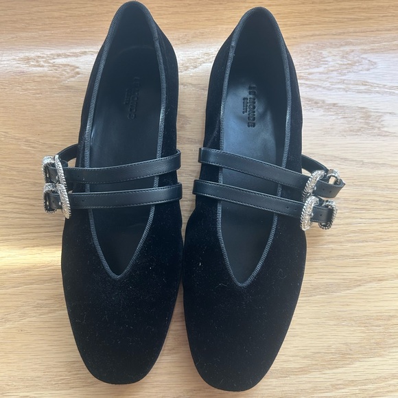 Le Monde Beryl Suede Claudia Flat. - Picture 3 of 6